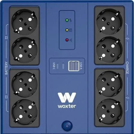 SAI Línea Interactiva Woxter Multibase UPS 800 VA/ 800VA-480W/ 8 Salidas/ Formato Torre - PixelPlaza