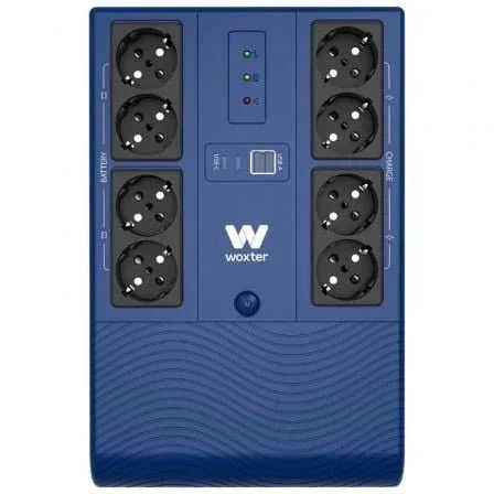 SAI Línea Interactiva Woxter Multibase UPS 1200 VA/ 1200VA-720W/ 8 Salidas/ Formato Torre - PixelPlaza