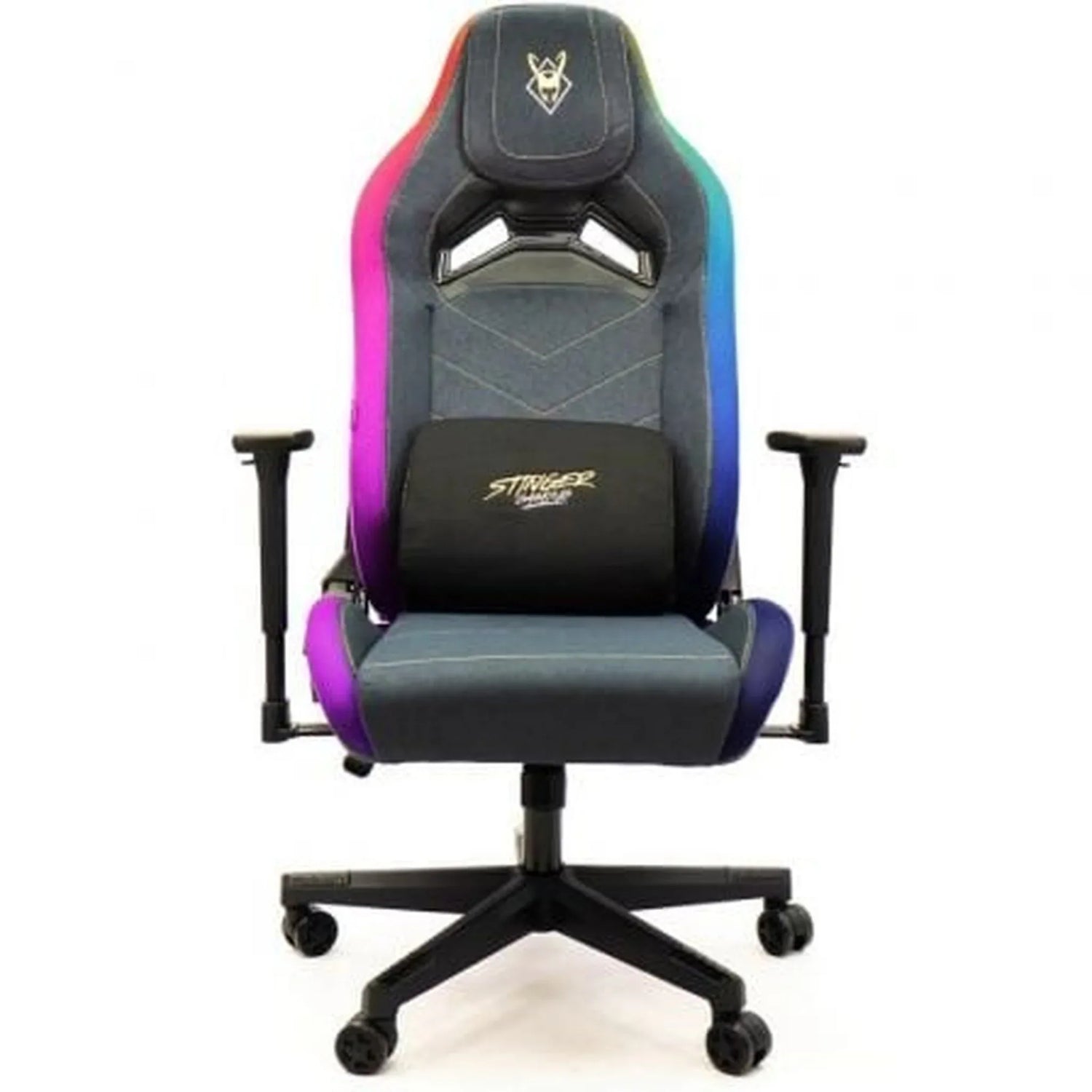 Silla Gaming Woxter Stinger Station Elite/ Luces LED/ Dorada y Plata - PixelPlaza