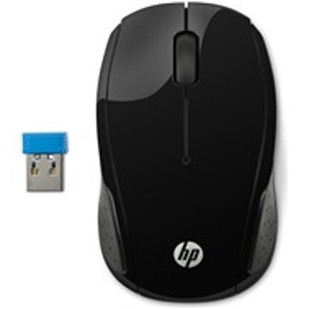 Ratón inalámbrico HP óptico 200 1000ppp negro