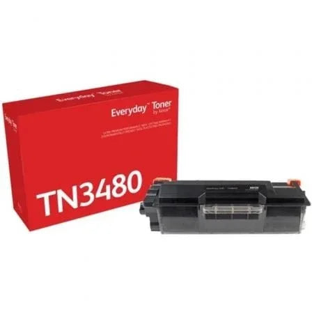 Tóner compatible Xerox 006R04587 compatible con Brother TN-3480/ 8000 páginas/ Negro - PixelPlaza