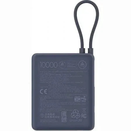 Powerbank Xiaomi 33W Power Bank Integrated Cable 33W Incluye Cable USB Tipo C Azul detalle #azul