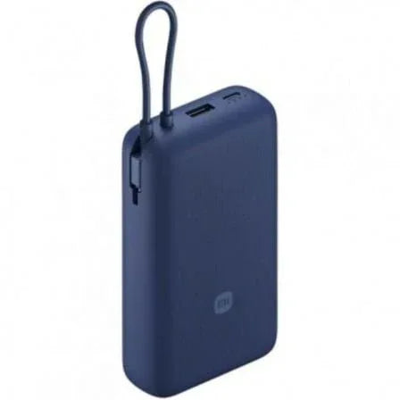 Powerbank 20000mAh Xiaomi 33W Power Bank Integrated Cable/ 33W/ Azul/ Incluye Cable USB Tipo-C - PixelPlaza