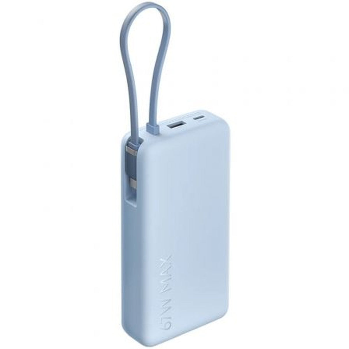 Powerbank Xiaomi 67W Power Bank Integrated Cable 67W Incluye Cable USB Tipo C Azul detalle #azul