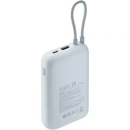 Powerbank 10000mAh Xiaomi Power Bank Integrated Cable/ 22.5W/ Azul/ Incluye Cable USB Tipo-C - PixelPlaza