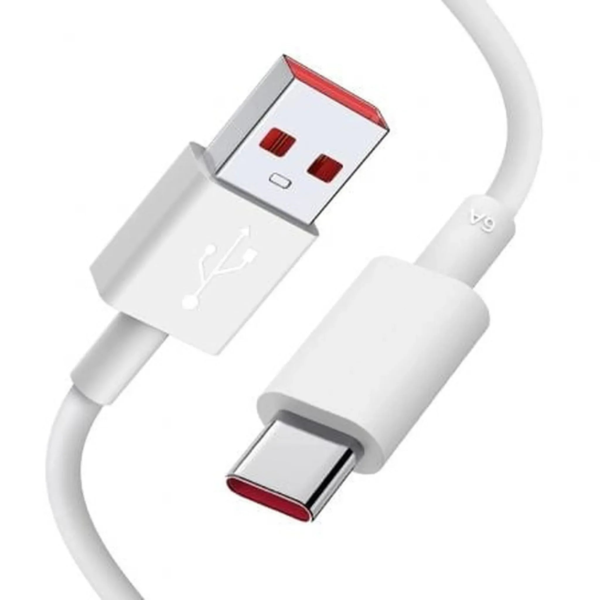 Cable USB Xiaomi 6A Type-A to Type-C/ USB Macho - USB Tipo-C Macho/ 1m/ Blanco - PixelPlaza