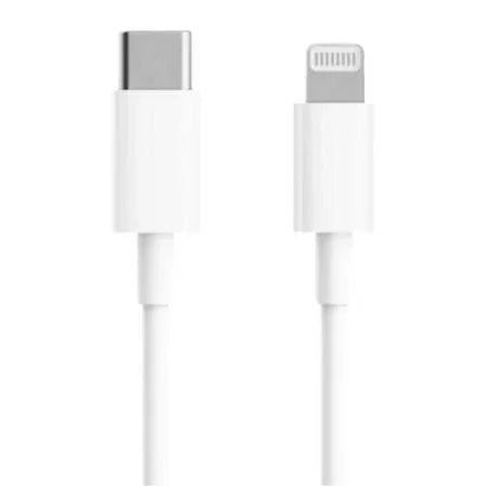 Cable USB 2.0 Tipo-C Lightning Xiaomi BHR4421GL/ USB Tipo-C Macho - Lightning Macho/ Hasta 18W/ 480Mbps/ 1m/ Blanco - PixelPlaza