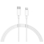 Cable USB 2.0 Tipo-C Lightning Xiaomi BHR4421GL/ USB Tipo-C Macho - Lightning Macho/ Hasta 18W/ 480Mbps/ 1m/ Blanco - PixelPlaza