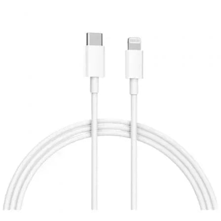 Cable USB 2.0 Tipo-C Lightning Xiaomi BHR4421GL/ USB Tipo-C Macho - Lightning Macho/ Hasta 18W/ 480Mbps/ 1m/ Blanco - PixelPlaza