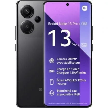 Smartphone Xiaomi Redmi Note 13 Pro+ 12GB/ 512GB/ 6.67"/ 5G/ Negro - PixelPlaza