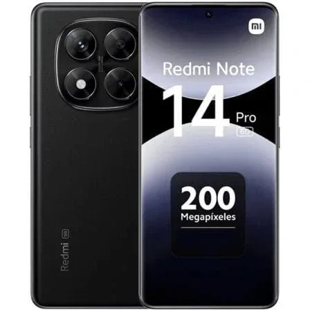 Smartphone Xiaomi Redmi Note 14 Pro 8GB/ 256GB/ 6.67"/ 5G/ Negro Medianoche - PixelPlaza