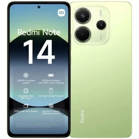 Smartphone Xiaomi Redmi Note 14 6GB/ 128GB/ 6.67"/ Verde - PixelPlaza