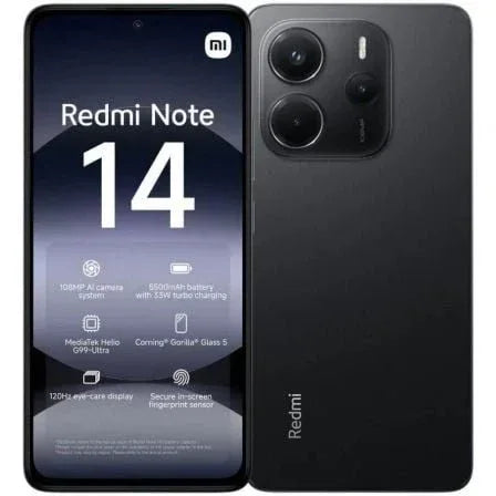 Smartphone Xiaomi Redmi Note 14 8GB/ 128GB/ 6.67"/ Negro - PixelPlaza