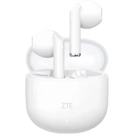 Auriculares Bluetooth ZTE Buds 2 con estuche de carga/ Autonomía 5h/ Blancos - PixelPlaza
