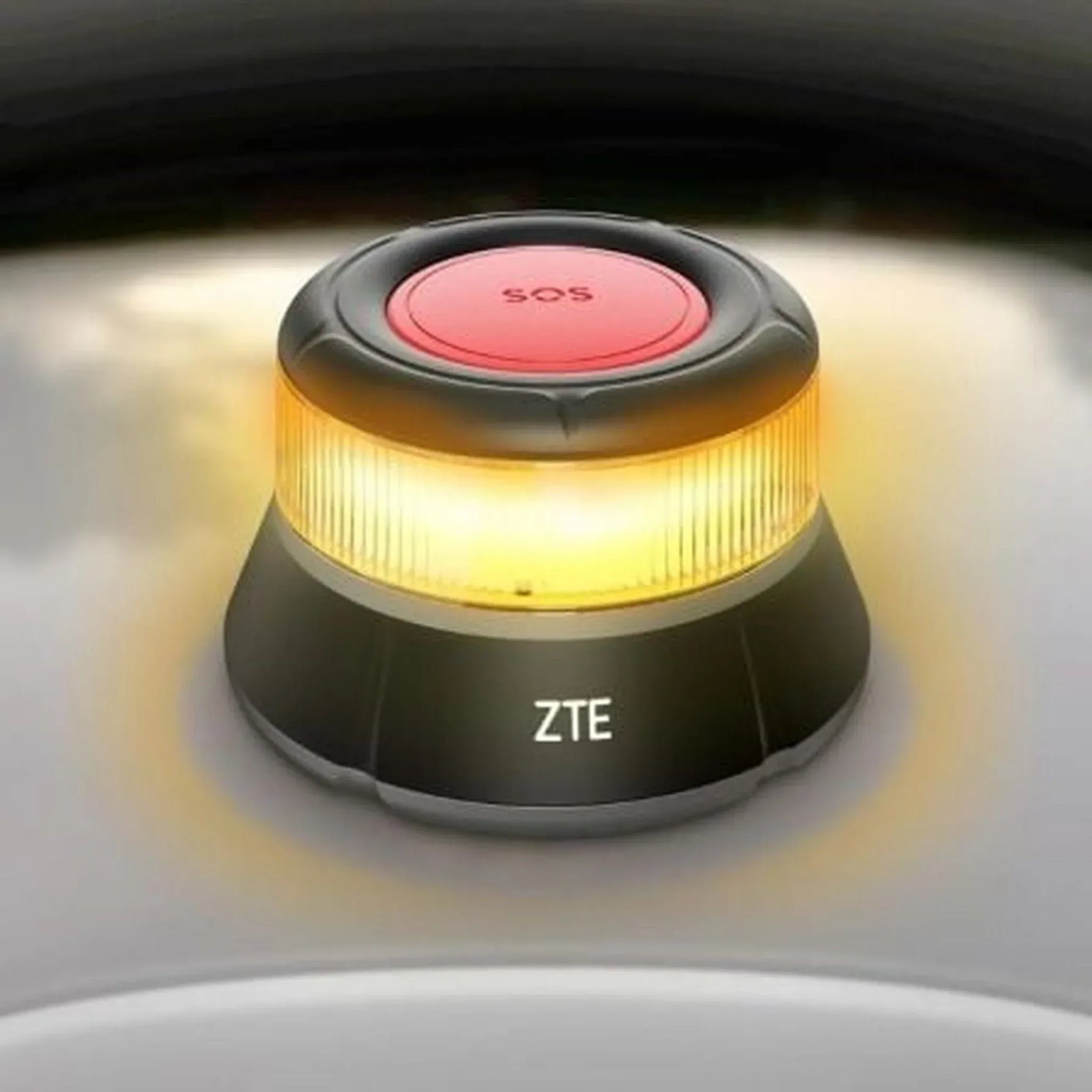 Luz baliza de emergencia para coche ZTE E1 V16/ Homologada/ Base Imantada/ Geolocalizable/ Funciona a Pilas - PixelPlaza