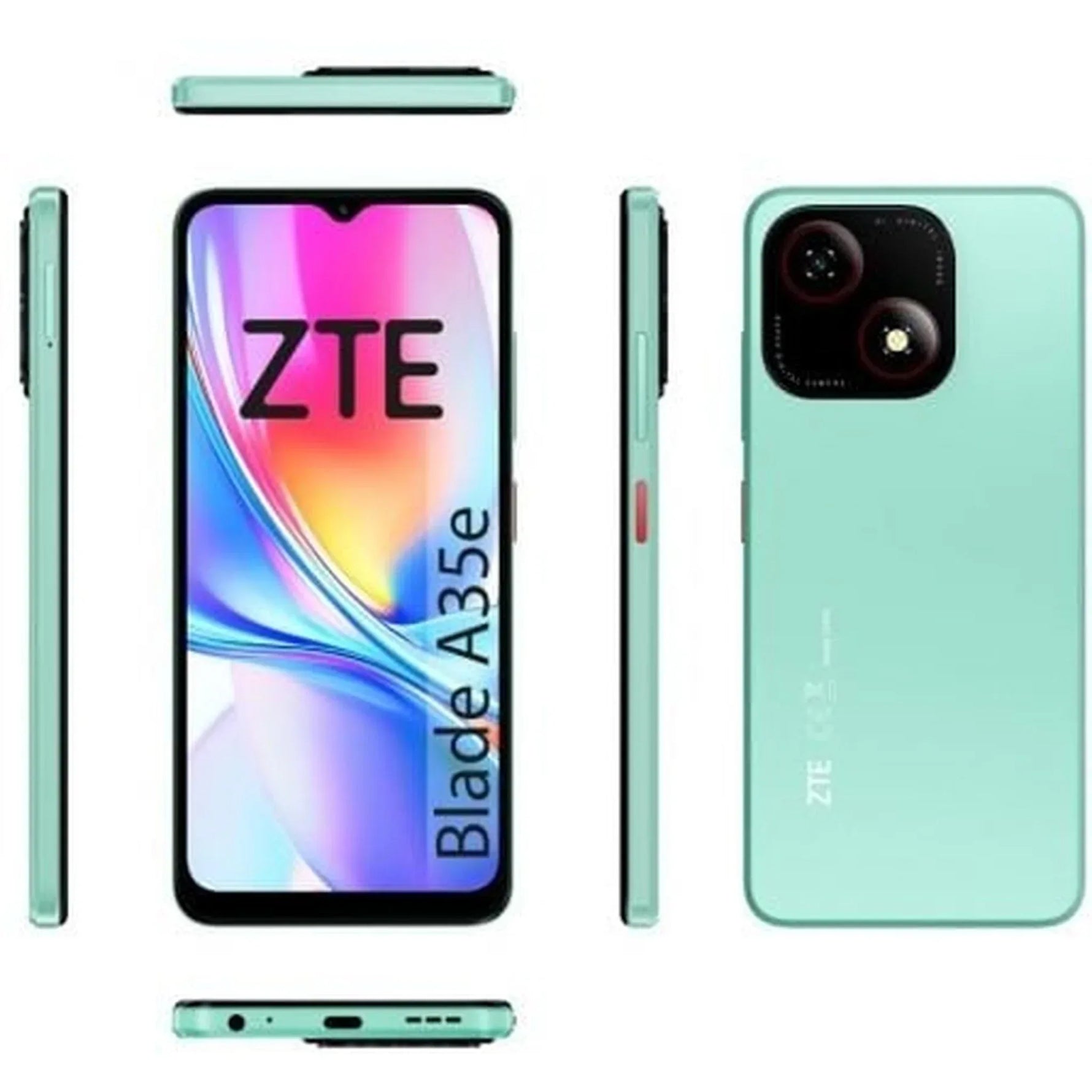 Smartphone ZTE Blade A35E 2GB/ 32GB/ 6.52"/ Verde - PixelPlaza