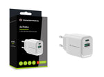 Cargador de pared Conceptronic althea1933 33w 1x USB tipo x 1x USB tipo a blanco