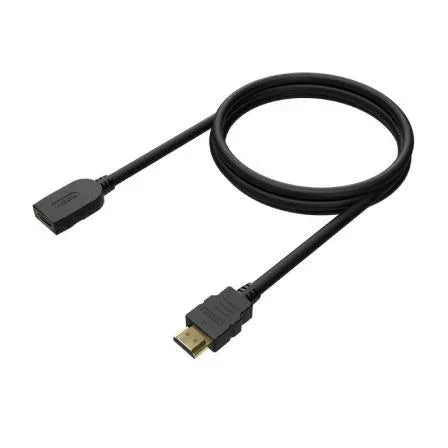 Cable Alargador HDMI Aisens A120-0544/ HDMI Macho - HDMI Hembra/ Hasta 10W/ 2250Mbps/ 1m/ Negro - PixelPlaza