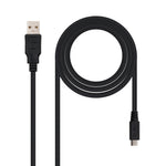 Cable USB 2.0 Nanocable 10.01.0503/ USB Macho - MicroUSB Macho/ 3m/ Negro