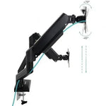 Soporte de Mesa para 2 Monitores TooQ DB1434TNR-B/ Giratorio/ Inclinable/ hasta 10kg - PixelPlaza