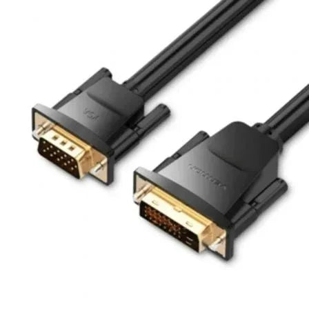 Cable Conversor Vention EABBF/ DVI Macho - VGA Macho/ 1m/ Negro - PixelPlaza