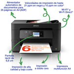 Multifunción inyección Epson workforce pro wf - 3820dwf color WiFi duplex fax
