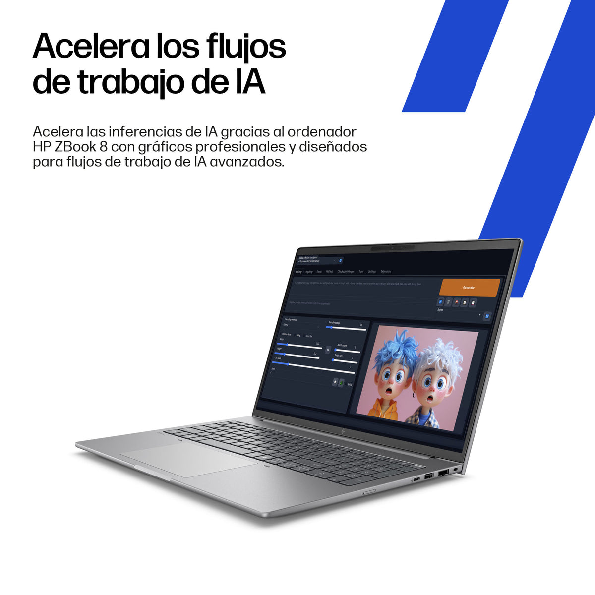 Portátil HP zbook 8 g1i AI 14 pulgadas ultra 7 - 255h · 32GB · SSD 1TB · W11P
