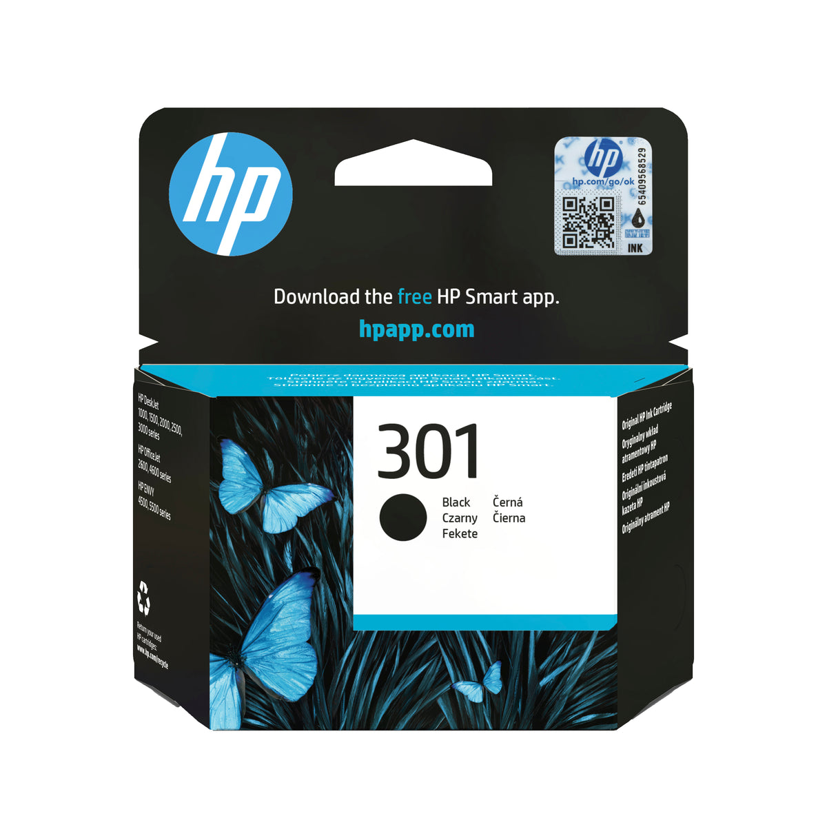 Cartucho de Tinta Original HP nş301/ Negro