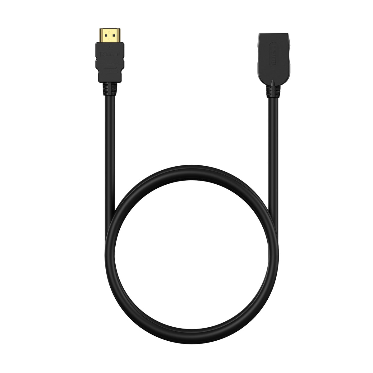 Cable Alargador HDMI Aisens A120-0544/ HDMI Macho - HDMI Hembra/ Hasta 10W/ 2250Mbps/ 1m/ Negro