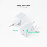 Cargador de pared Tooq USB - c blanco 20w