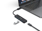 Hub USB Equip life a 4 x USB 3.2 - 1 x USB tipo c + adaptador USB tipo c