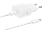 Cargador Samsung ep - t2510xwegeu USB tipo c blanco 25w cable incluido