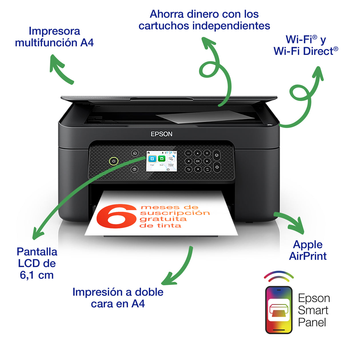 Multifunción inyección Epson expressión home xp - 4200 color WiFi duplex