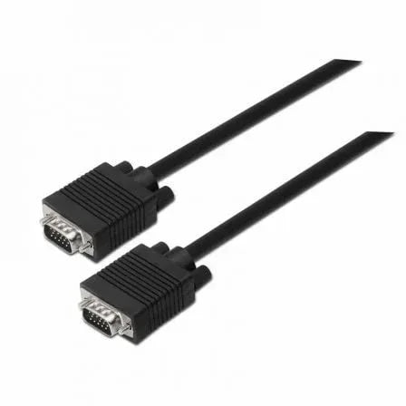 Cable SVGA Aisens A113-0070/ VGA Macho - VGA Macho/ Hasta 3W/ 10Mbps/ 5m/ Negro - PixelPlaza