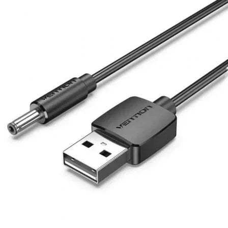 Cable Alimentación Vention CEXBF/ USB Macho - DC 3.5mm Macho/ 1m/ Negro - PixelPlaza