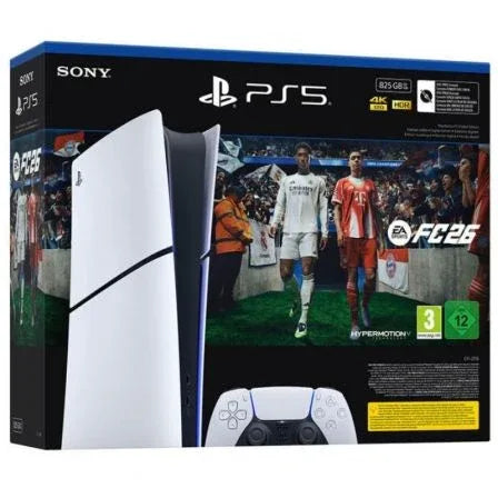Consola Sony Playstation 5 - PS5 Slim Digital 825GB/ Incluye Mando Dual Sense y Juego EA Sports FC 26 - PixelPlaza