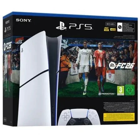 Consola Sony Playstation 5 - PS5 Slim Digital 825GB/ Incluye Mando Dual Sense y Juego EA Sports FC 26 - PixelPlaza