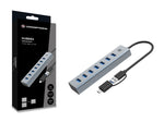 Hub Conceptronic hubbies21g USB 3.0 - USB tipo c 7 en 1
