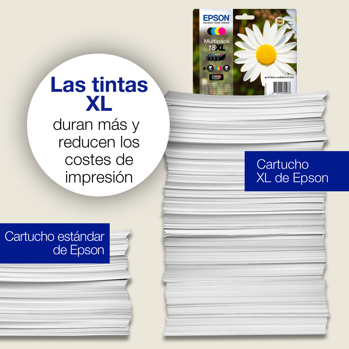 Cartucho tinta Epson t180140 negro xp - 102 - 205 - 305 - 405 - 30 · margarita