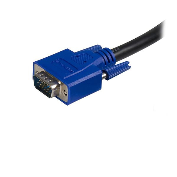 Cable kvm 2 en 1 startech 1.8m