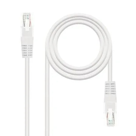 Cable de Red RJ45 UTP Nanocable 10.20.0105-W Cat.5e/ 5m/ Blanco - PixelPlaza