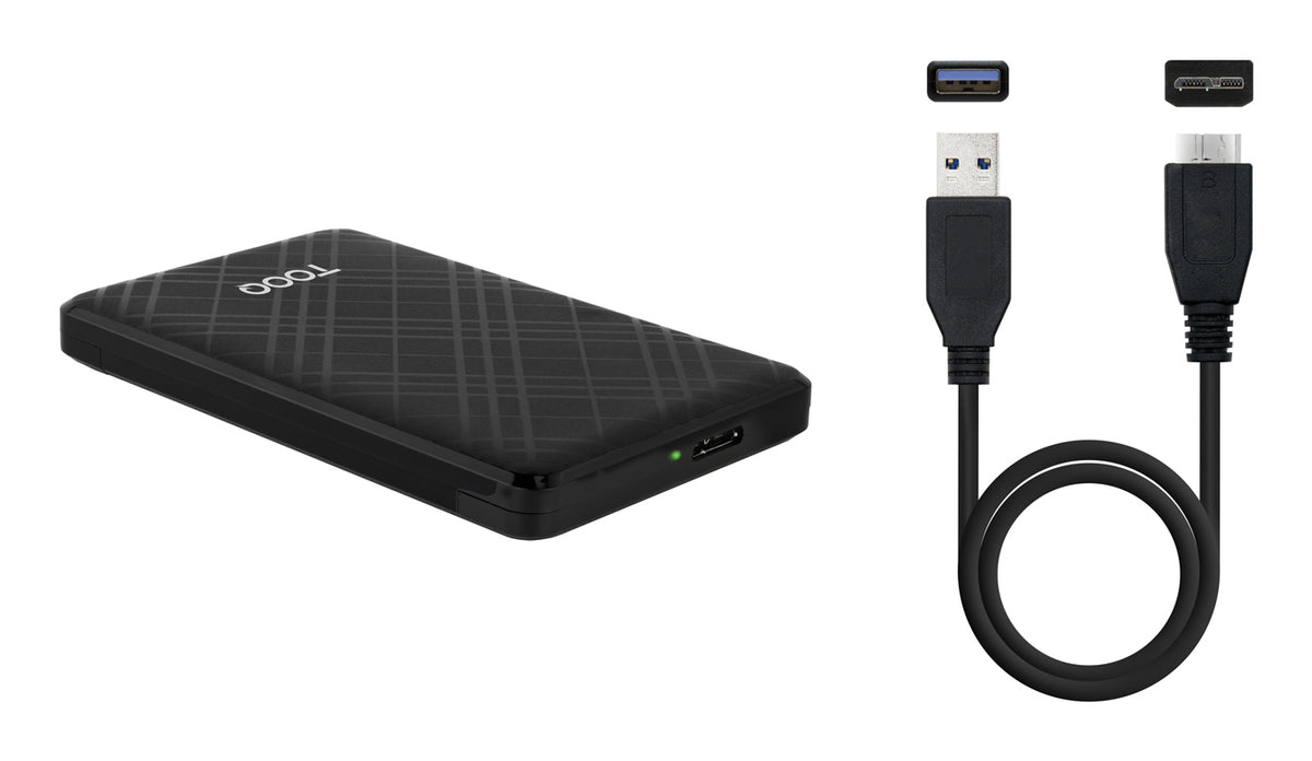 Carcasa disco duro TooQ tqe - 2500b 2.5 pulgadas USB tipo b negra