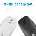 Ratón bluetooth Hp 410 de perfil bajo y plata