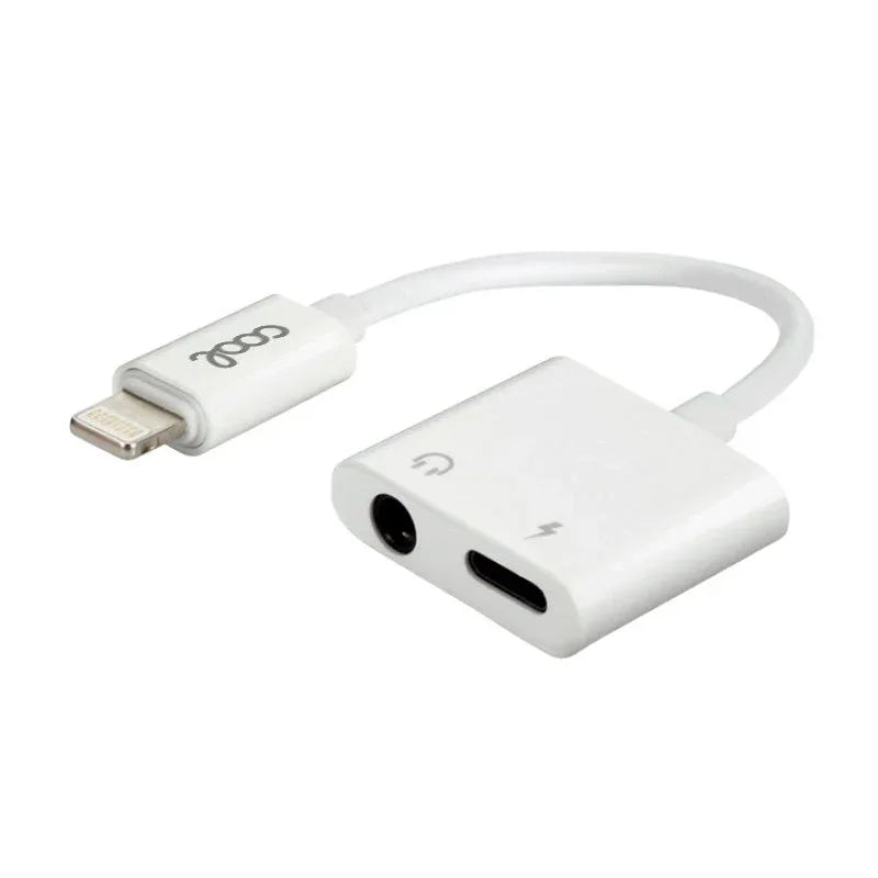 Adaptador Dual Bluetooth Jack 3,5 mm + Carga Lightning COOL - PixelPlaza