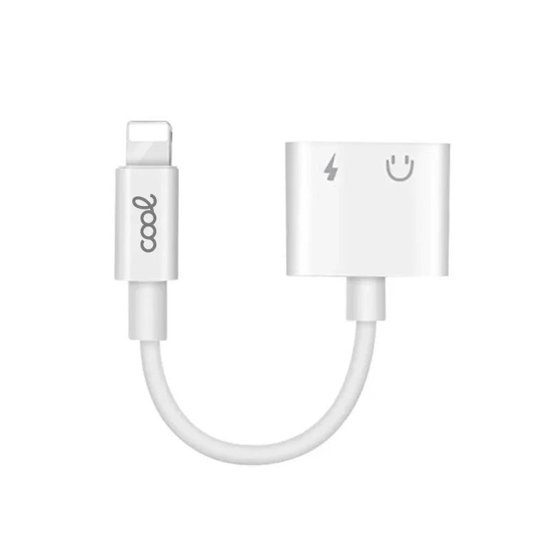 Adaptador Dual Bluetooth Jack 3,5 mm + Carga Lightning COOL - PixelPlaza