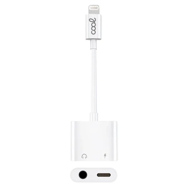 Adaptador Dual Bluetooth Jack 3,5 mm + Carga Lightning COOL - PixelPlaza