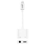 Adaptador Dual Bluetooth Jack 3,5 mm + Carga Lightning COOL - PixelPlaza