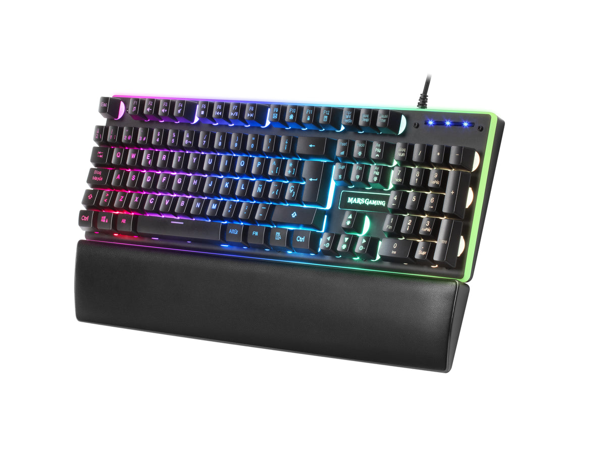 Teclado mars gaming mk320es usb rgb