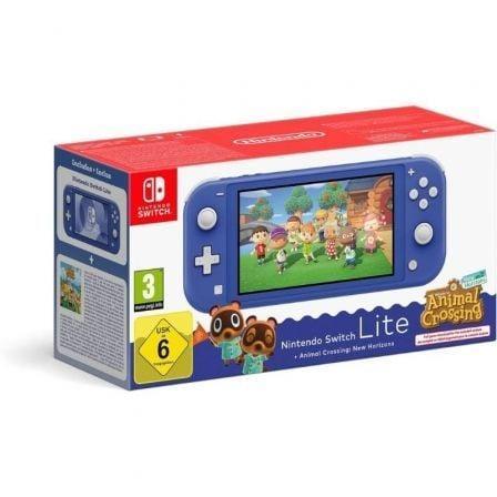Nintendo Switch Lite Azul + Juego Nintendo Animal Crossing New Horizons - PixelPlaza