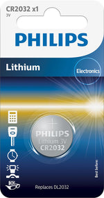 Pila de Botón Philips CR2032/ 3V